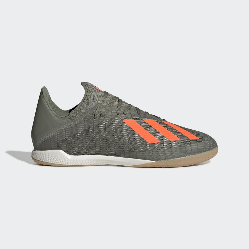 Adidasi Fotbal Adidas X 19.3 Indoor Barbati Romania - Verzi/Portocalii/Albi EF8367